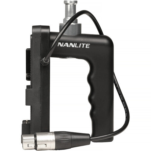 Nanlite V-Mount Battery Grip mango ergonómico para Forza 150B y FC-120B compatible con baterías de 14.8 y 26V