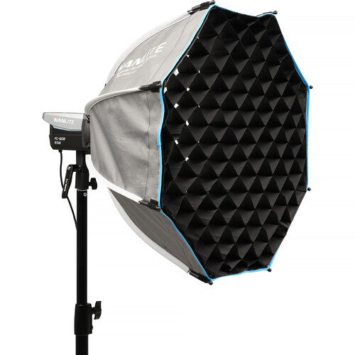 Nanlite Softbox Octogonal FM Mount 60 cm con Rejilla de Tela
