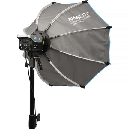 Nanlite Softbox Octogonal FM Mount 60 cm con Rejilla de Tela