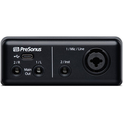 PreSonus AudioBox Go Creator Bundle Grabación Interfaz USB-C Micrófono Condensador