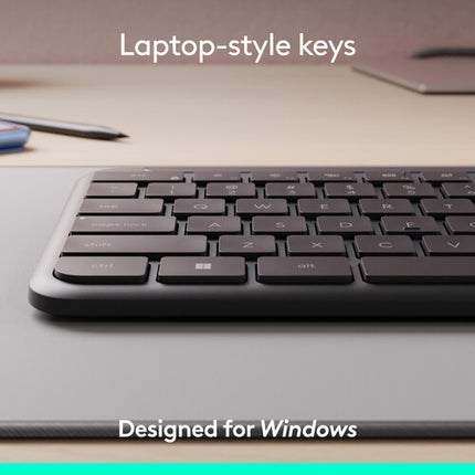 Logitech Signature Slim MK955 Teclado y Ratón Inalámbrico Bluetooth 5.1 400-4000 dpi Copilot