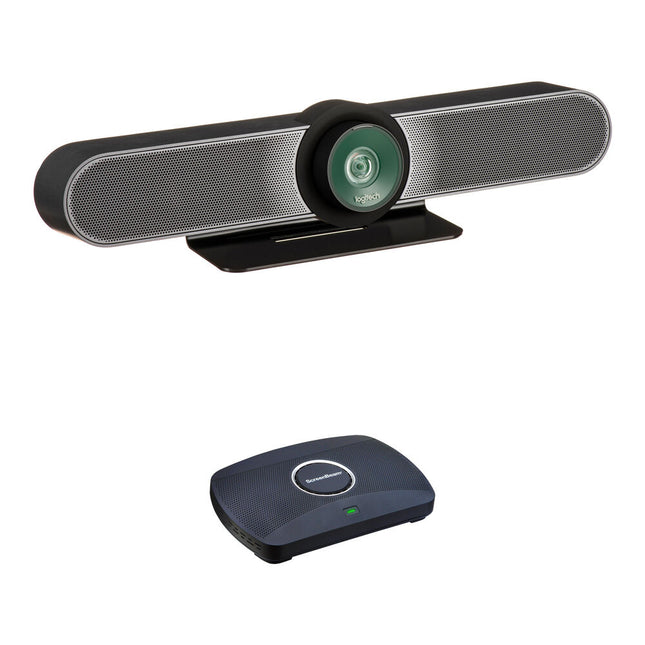 Logitech MeetUp 4K Cámara de Conferencias Kit con Sensor UHD 4K y Lente 5x Zoom