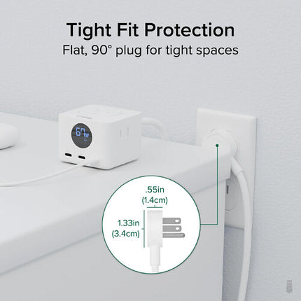 Plugable 67W Regleta USB-C con Medidor de Energía y 3 Puertos USB-C