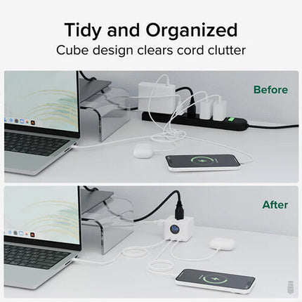 Plugable 67W Regleta USB-C con Medidor de Energía y 3 Puertos USB-C