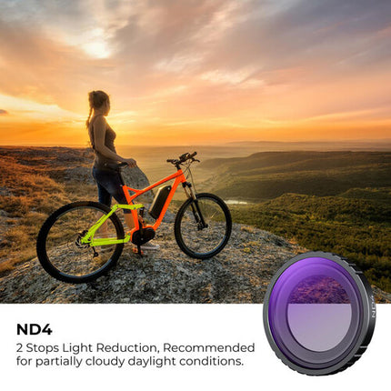 K&F Concept Filtro UV CPL ND para Insta360 GO3S con Recubrimiento Nano de 28 Capas y Marco de Aluminio