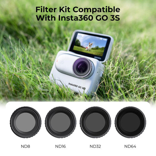 K&F Concept Juego de Filtros ND para Insta360 GO3S 6 Paros Vidrio AGC y Revestimiento Nano