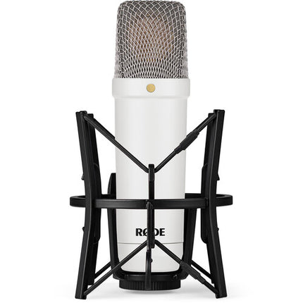 RODE NT1 Microphone Condensador de Diafragma Grande Blanco 1" True Condenser 142 dB SPL incluye SM6 Shockmount