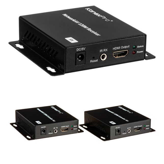 KanexPro NetworkAV Extensor HDMI sobre IP 1080p 120 m con 2 Receptores