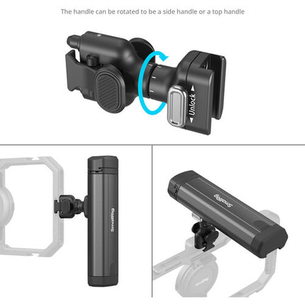 SmallRig Rotatable Bilateral Quick Release Mango Lateral con Montura Cold Shoe y Rotación Infinita