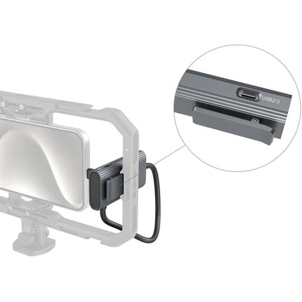 SmallRig 4-en-1 Hub USB-C 100W con 4 Puertos y Soporte para Zapata