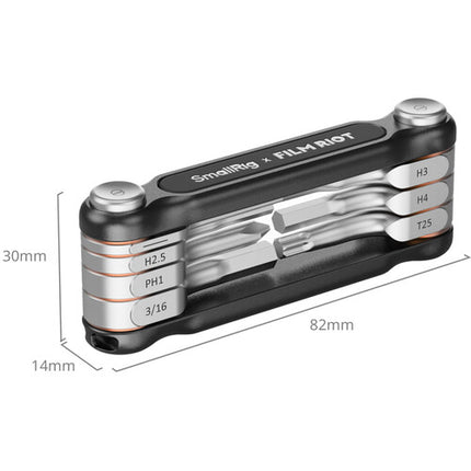SmallRig x FILM RIOT Juego de Llaves Plegables 7 en 1 con 4 Allen Acero