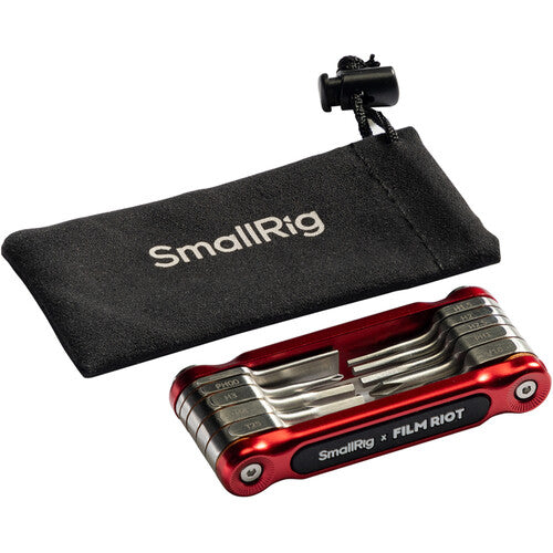 SmallRig x FILM RIOT Set de Llaves Plegables 10 en 1 Rojo con Estuche