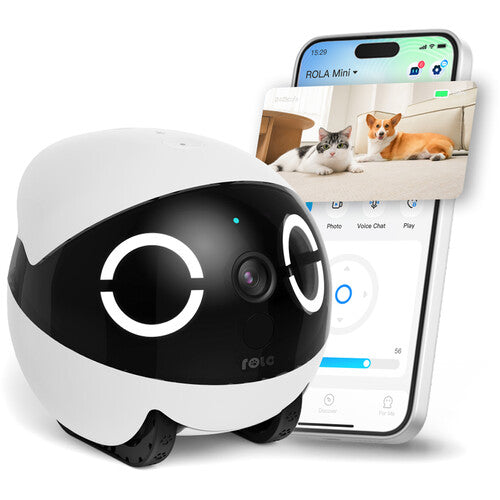 enabot ROLA Mini Robot Resolución 2K Visión Nocturna Batería 2450mAh Cámara