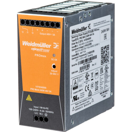 Axis Communications PS56 240W Fuente de Alimentación DIN 240V Entrada Compacta