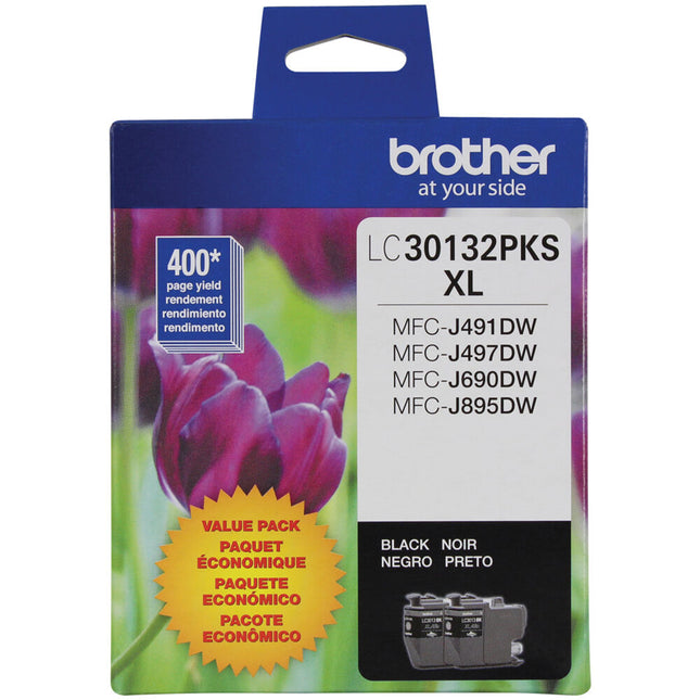 Cartucho de tinta negro alta capacidad Brother LC30132PKS 2 unidades para impresoras INKvestment Tank