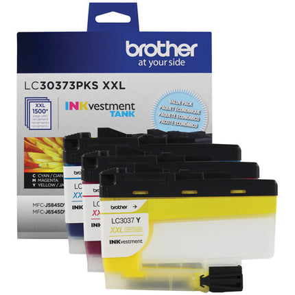 Brother LC3037 Set 3 Tintas Color Super Alta Capacidad para INKvestment Tank