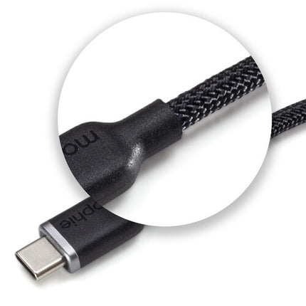 mophie charge stream cable USB-C 10 pies 60W carga rápida silicona