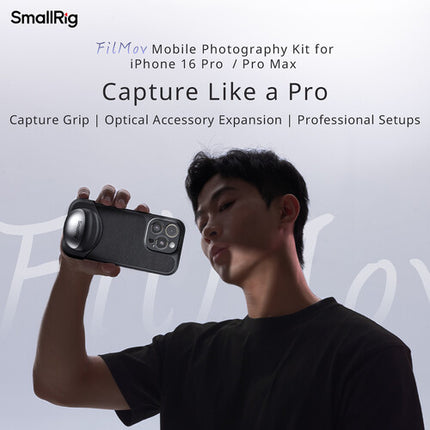 SmallRig FilMov Kit de Fotografía Móvil para iPhone 16 Pro con Case y Capture Grip