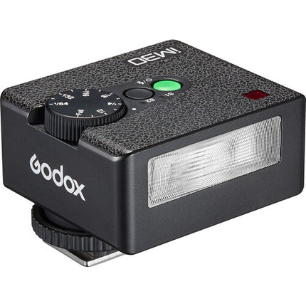 Godox iM30 Mini Flash Manual para Cámara con GN 49.2 y 7 Niveles de Potencia