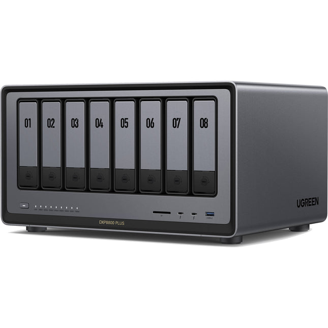 UGREEN NASync DXP8800 Plus Gabinete NAS 8 Bahías 8GB DDR5 128GB SSD