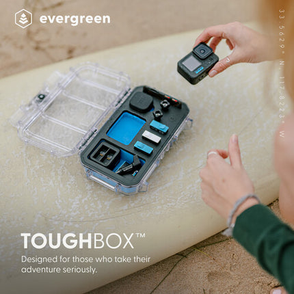 Evergreen Cases TOUGHBOX CX56 Estuche Protector para GoPro HERO 9 10 11 12 con Capacidad 10 lb y Soporte Tarjeta SD