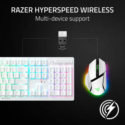 Razer Basilisk V3 Pro Ratón Inalámbrico Blanco 30000 dpi 150 Horas Batería