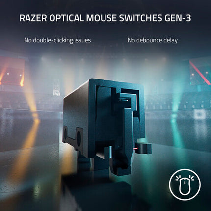 Razer DeathAdder V3 Pro Ratón Inalámbrico Negro 30000 dpi 90 Horas Batería
