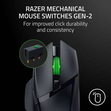 Razer Basilisk V3 X HyperSpeed Ratón Inalámbrico 18000 dpi 1000 Hz