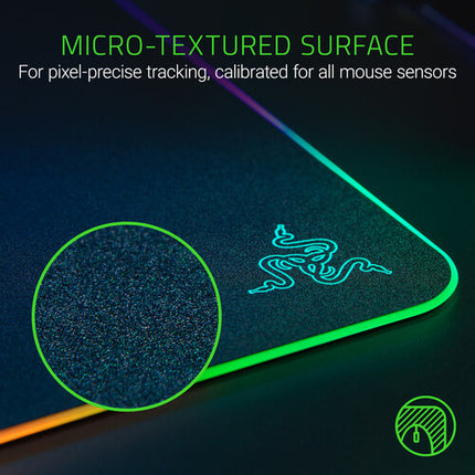 Razer Firefly V2 Alfombrilla rígida para mouse 14 x 10 pulgadas RGB integrado