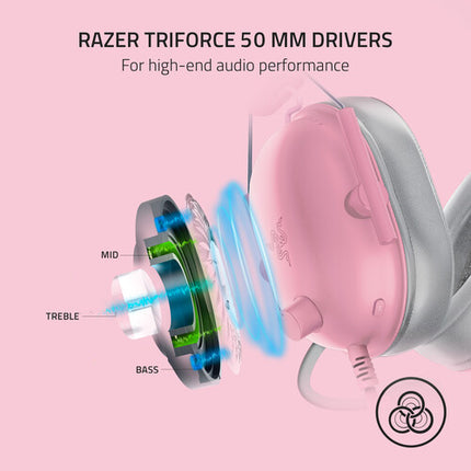 Razer BlackShark V2 X Auriculares Gaming Cableado 3.5mm 50mm Drivers