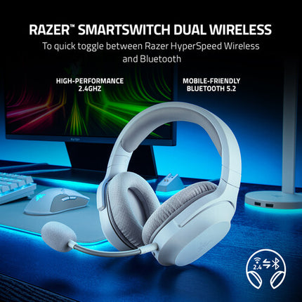 Razer Barracuda X Wireless Gaming Headset (Mercury) Audífono Bluetooth Audio