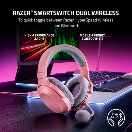 Razer Barracuda X Auriculares Gaming Inalámbricos Bluetooth 2.4 GHz 50H Batería