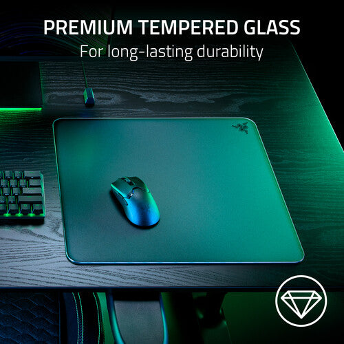 Razer Atlas Alfombrilla de Cristal Templado para Ratón 45x40 cm Antideslizante