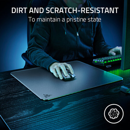 Razer Atlas Alfombrilla de Cristal Templado para Ratón 45x40 cm Antideslizante