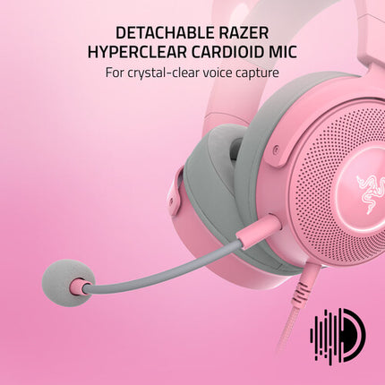 Razer Kraken Kitty V2 Pro Auriculares USB Conductor 50mm RGB Quartz