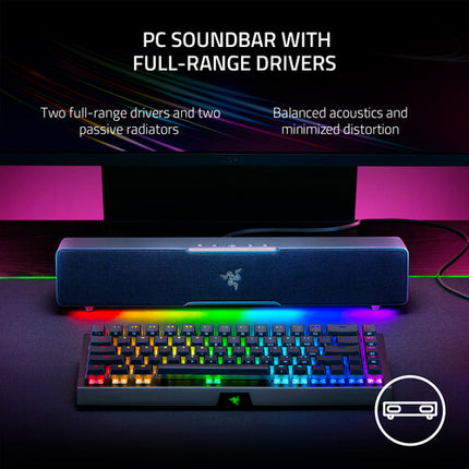 Razer Leviathan V2 X Barra de Sonido para PC 2.0 CH USB Bluetooth