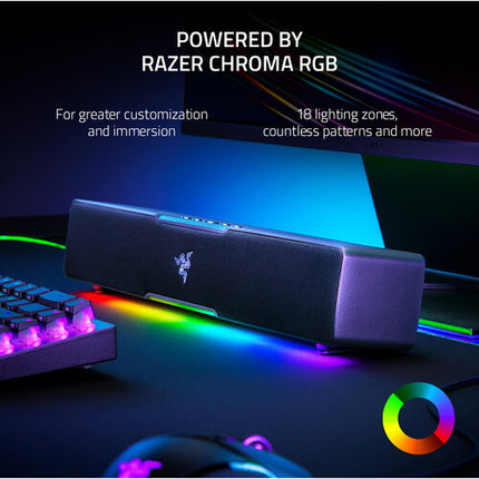 Razer Leviathan V2 X Barra de Sonido para PC 2.0 CH USB Bluetooth
