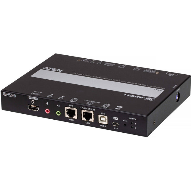 ATEN CN9850 Switch KVM HDMI IP con 2 Puertos LAN Soporta 4096x2160 30Hz
