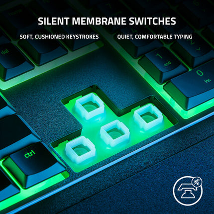 Razer Ornata V3 X Teclado para Juegos RGB Membrana Silenciosa 1000 Hz