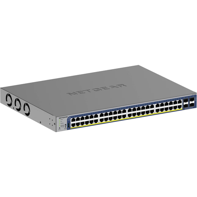 Netgear GS752TXPv3 Switch de Red Gestionado 48 Puertos Gigabit PoE+ 380W de Potencia Rack
