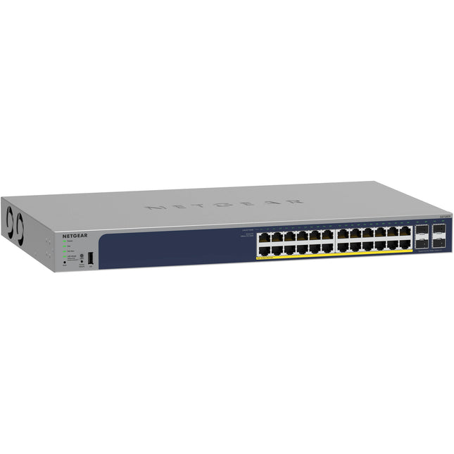 Netgear GS728TP Switch de Red Gestionado 24 Puertos PoE+ 190W Rack