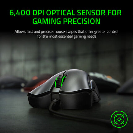 Razer DeathAdder Essential Ratón Óptico 6400 DPI 5 Botones Programables