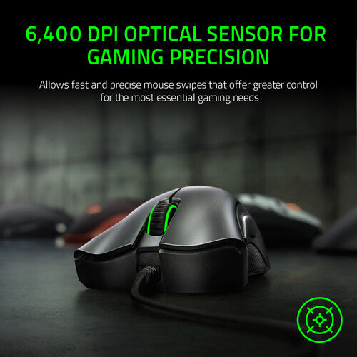 Razer DeathAdder Essential Ratón Óptico 6400 DPI 5 Botones Programables