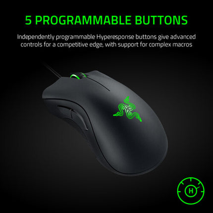 Razer DeathAdder Essential Ratón Óptico 6400 DPI 5 Botones Programables