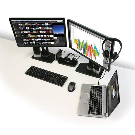 IOGEAR USB 3.0 Universal Docking Station estación de acoplamiento con puertos DVI HDMI y USB 3.0