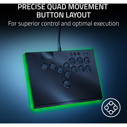 Razer Kitsune Controlador Arcade Óptico con Botones y Cable USB-C 3.1m