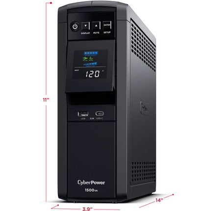 CyberPower CP1500PFCLCD PFC Ondulador UPS 1500VA 1000W 12 Salidas