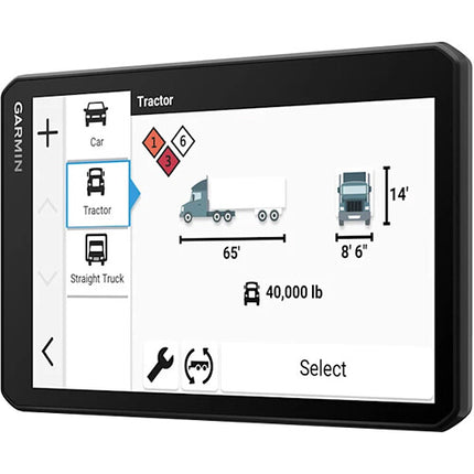 Garmin dezl OTR725 Navegador para Camión Pantalla 7 Pulgadas Dash-Cam 140°
