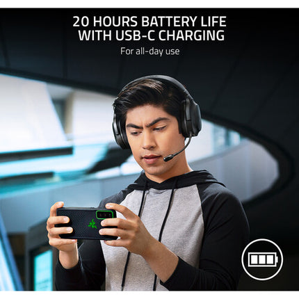 Razer Barracuda X Auriculares Gaming Inalámbricos 50H Batería Micrófono Desmontable