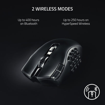Razer Naga V2 HyperSpeed Ratón Inalámbrico 30000 dpi 19 Botones